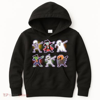 Halloween Cute Funny Dabbing Monsters Kids Hoodie
