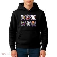 Halloween Cute Funny Dabbing Monsters Kids Hoodie thumb 4