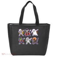 Halloween Cute Funny Dabbing Monsters Tote Bag thumb 0