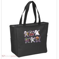 Halloween Cute Funny Dabbing Monsters Tote Bag thumb 2