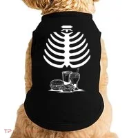 Halloween fast food skeleton Doggie Tank thumb 0