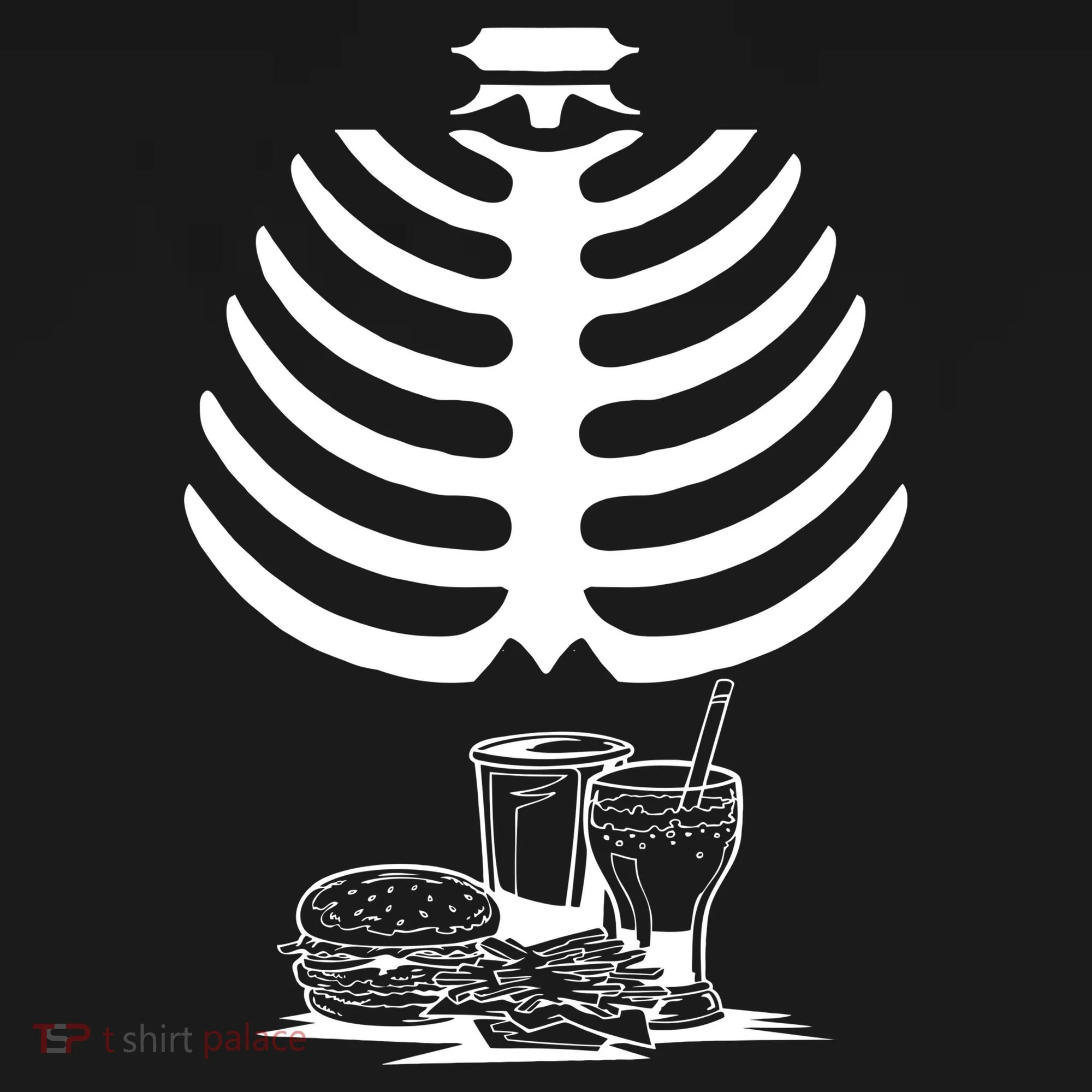 Halloween fast food skeleton Sweatshirt