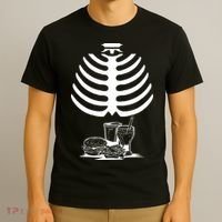 Halloween fast food skeleton T-Shirt thumb 3