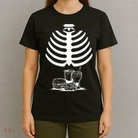 Halloween fast food skeleton T-Shirt thumb 4