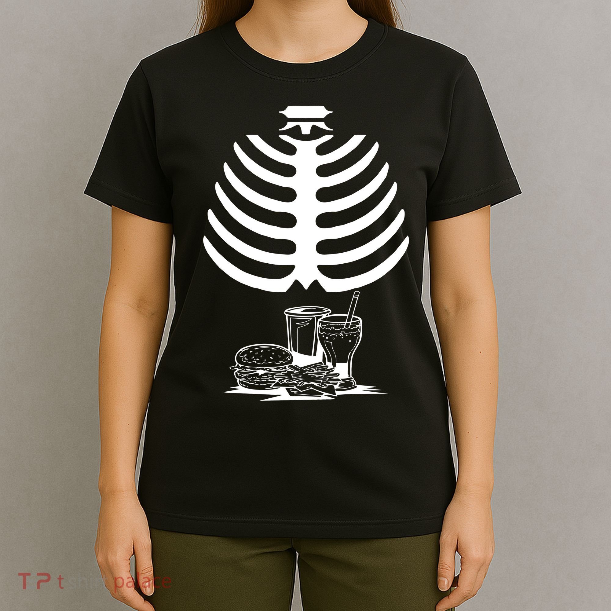 Halloween fast food skeleton T-Shirt