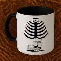 Halloween fast food skeleton Coffee Mug thumb 2