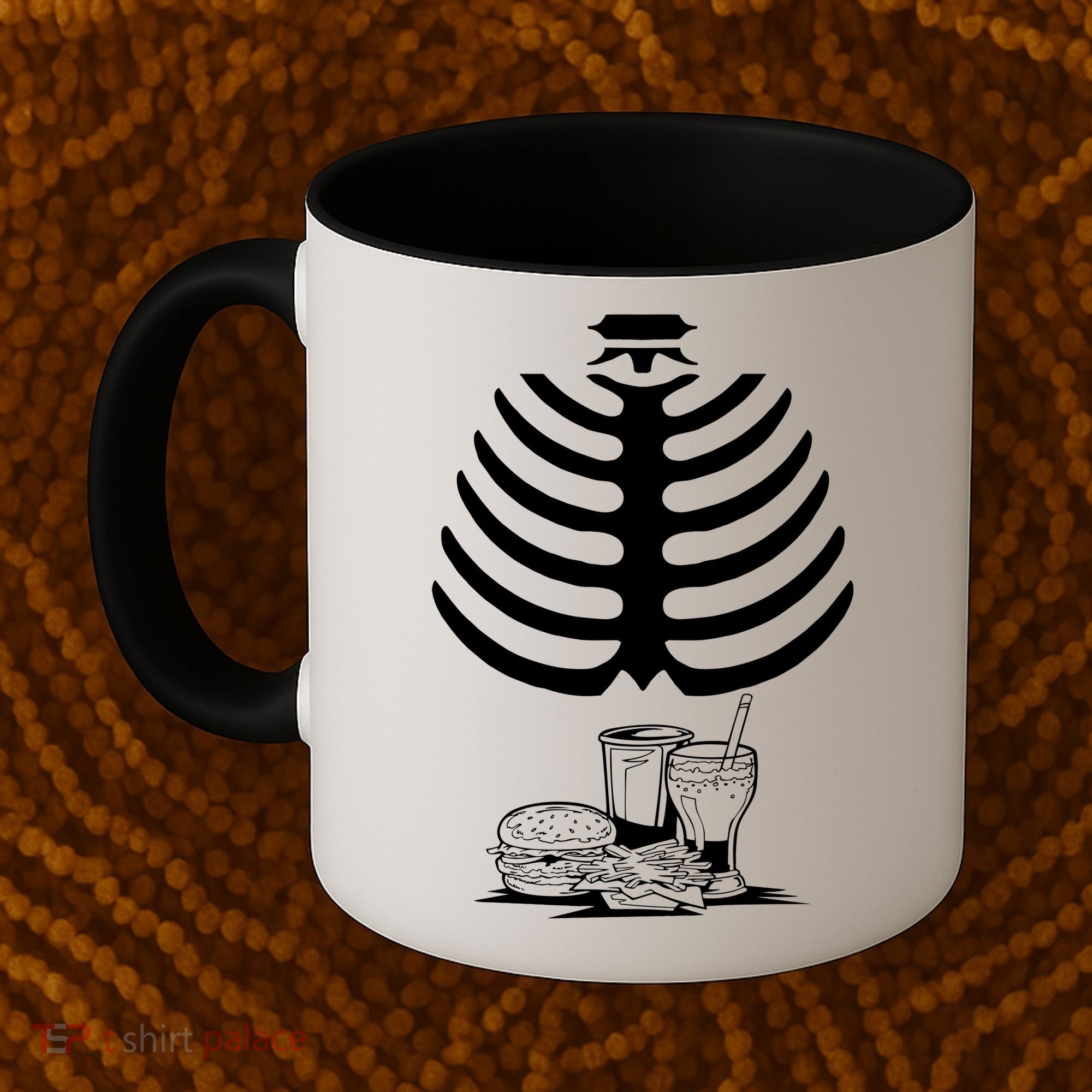 Halloween fast food skeleton Coffee Mug