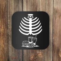 Halloween fast food skeleton Coaster thumb 0