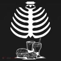 Halloween fast food skeleton Mousepad thumb 1