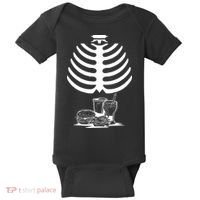 Halloween fast food skeleton Baby Bodysuit thumb 0