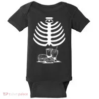 Halloween fast food skeleton Baby Bodysuit thumb 0