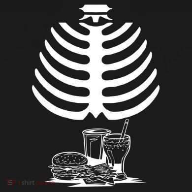 Halloween fast food skeleton Toddler Hoodie