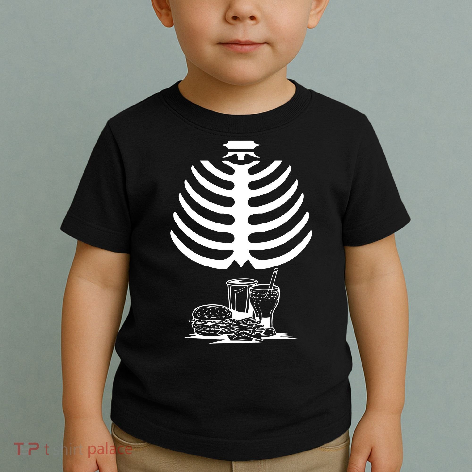 Halloween fast food skeleton Toddler T-Shirt