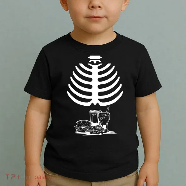 Halloween fast food skeleton Toddler T-Shirt