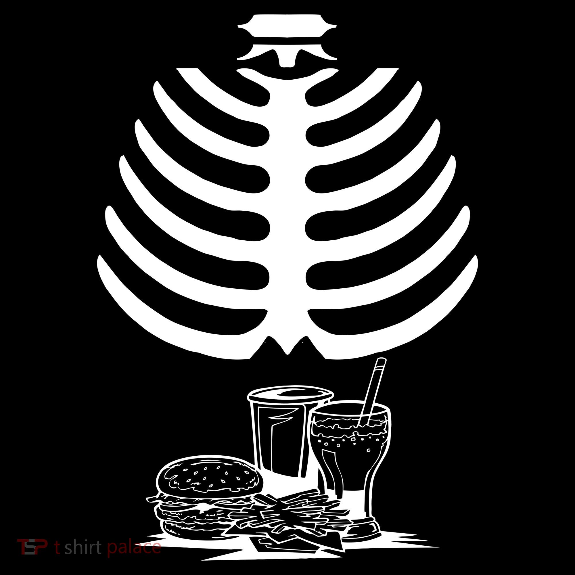 Halloween fast food skeleton Toddler T-Shirt