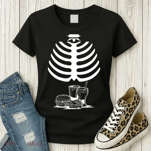 Halloween fast food skeleton Women's T-Shirt