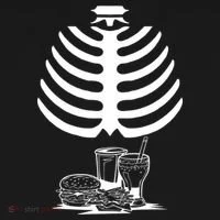 Halloween fast food skeleton Women's T-Shirt thumb 6