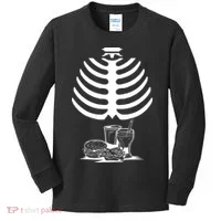 Halloween fast food skeleton Kids Long Sleeve Shirt thumb 0