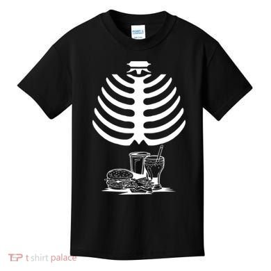 Halloween fast food skeleton Kids T-Shirt