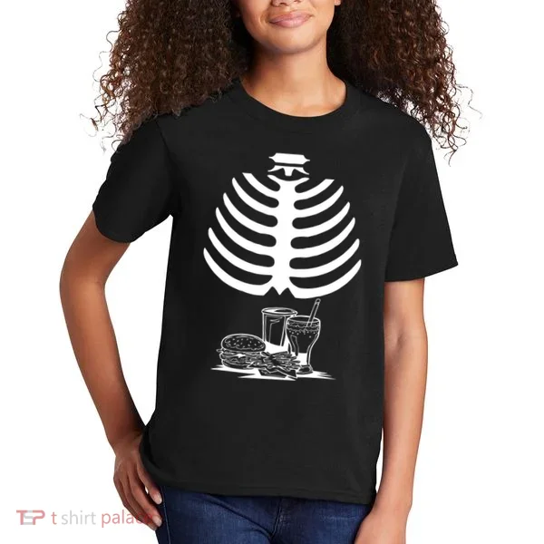 Halloween fast food skeleton Kids T-Shirt