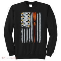 Halloween Flag Witches Broomstick American Flag USA Sweatshirt thumb 0