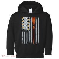 Halloween Flag Witches Broomstick American Flag USA Toddler Hoodie thumb 0