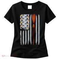 Halloween Flag Witches Broomstick American Flag USA Women's T-Shirt thumb 0