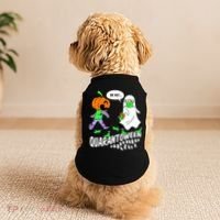 Halloween Funny Quarantoween 6 Feet Pumpkin Ghost Doggie Tank thumb 2