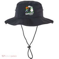Halloween Funny Quarantoween 6 Feet Pumpkin Ghost Bucket Hat thumb 0