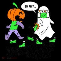 Halloween Funny Quarantoween 6 Feet Pumpkin Ghost Coffee Mug thumb 5