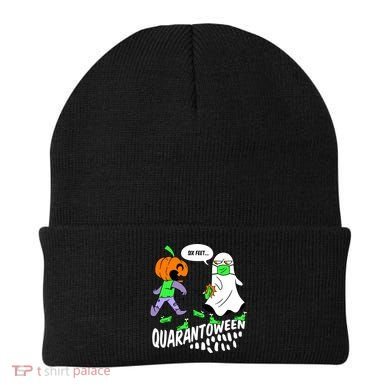 Halloween Funny Quarantoween 6 Feet Pumpkin Ghost Beanie