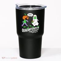 Halloween Funny Quarantoween 6 Feet Pumpkin Ghost Tumbler thumb 0