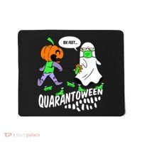 Halloween Funny Quarantoween 6 Feet Pumpkin Ghost Mousepad thumb 0