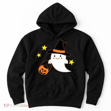 Halloween Ghost Kawaii Trick or Treating Pumpkin Hoodie