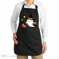 Halloween Ghost Kawaii Trick or Treating Pumpkin Apron thumb 2