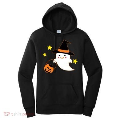 Halloween Ghost Kawaii Trick or Treating Pumpkin Women's Hoodie