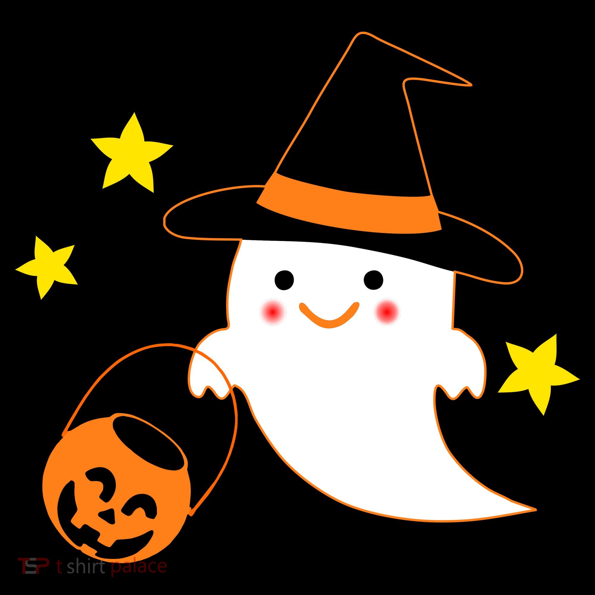 Halloween Ghost Kawaii Trick or Treating Pumpkin Women's Hoodie