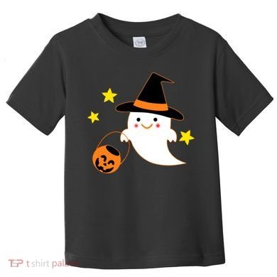 Halloween Ghost Kawaii Trick or Treating Pumpkin Toddler T-Shirt