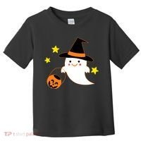 Halloween Ghost Kawaii Trick or Treating Pumpkin Toddler T-Shirt thumb 0