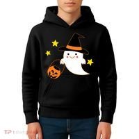 Halloween Ghost Kawaii Trick or Treating Pumpkin Kids Hoodie thumb 4