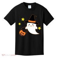 Halloween Ghost Kawaii Trick or Treating Pumpkin Kids T-Shirt thumb 0