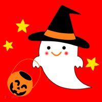 Halloween Ghost Kawaii Trick or Treating Pumpkin Santa Hat thumb 1