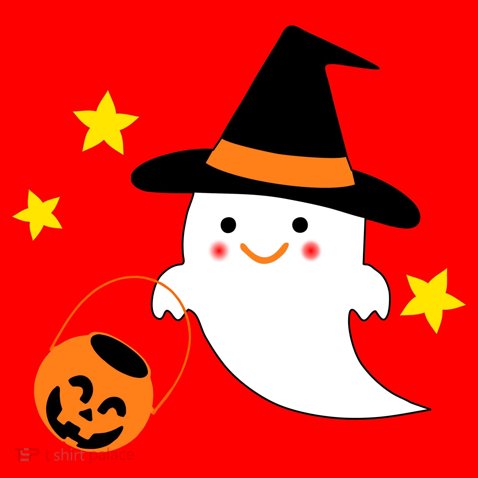 Halloween Ghost Kawaii Trick or Treating Pumpkin Santa Hat