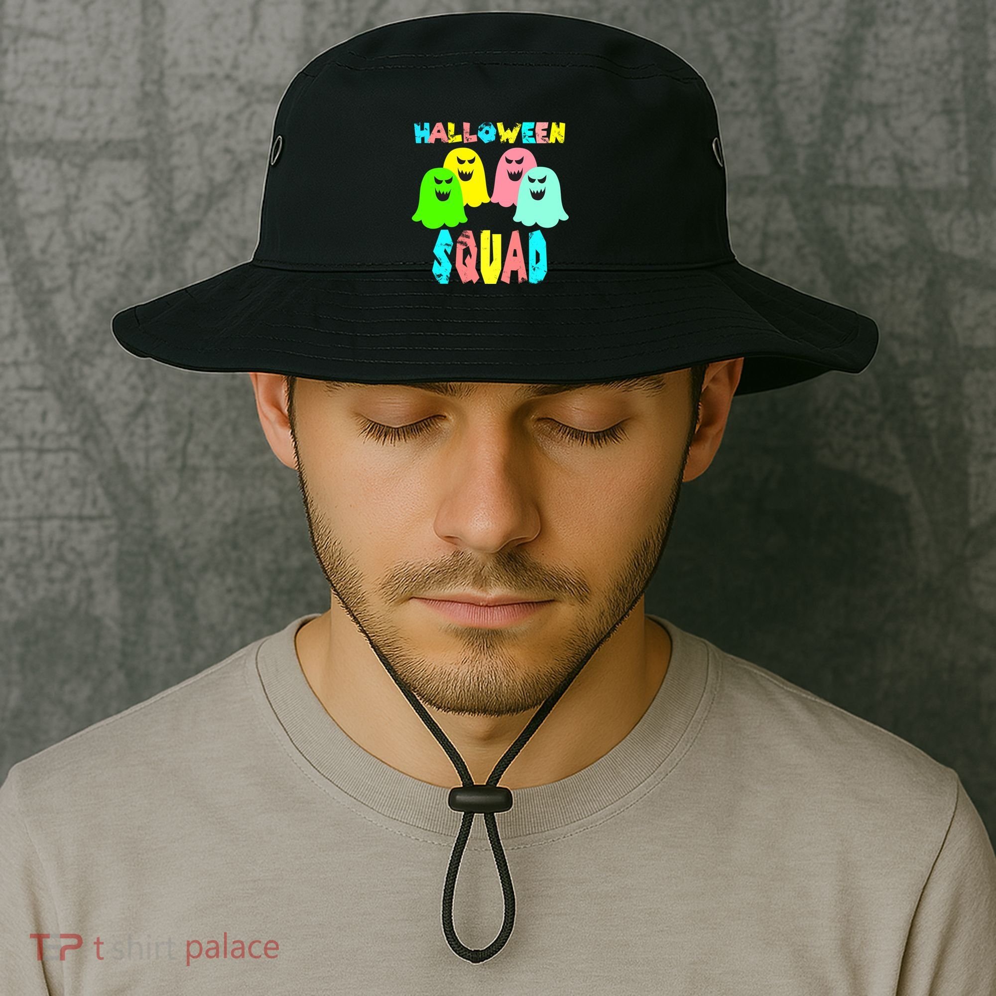 Halloween Ghost Squad Bucket Hat