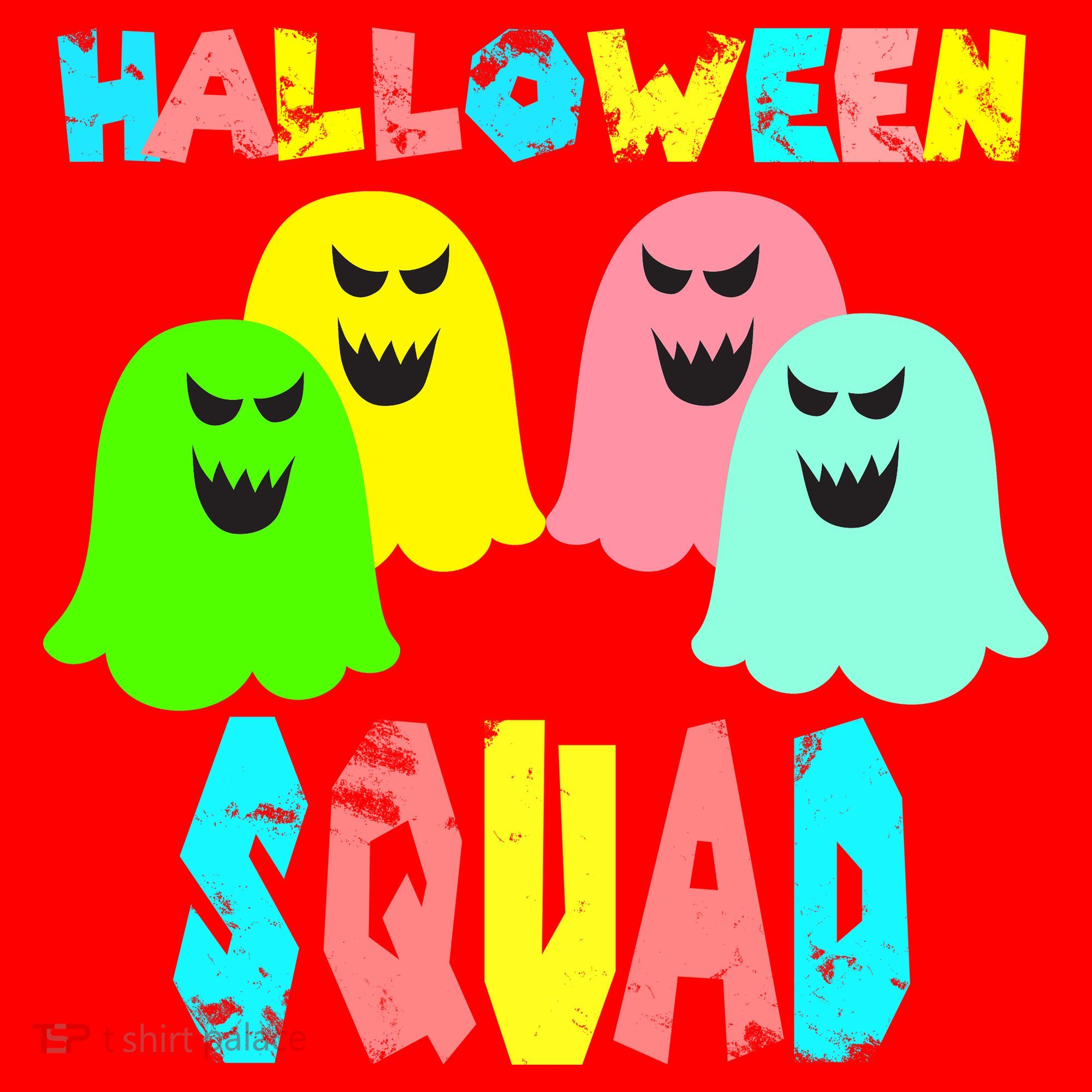 Halloween Ghost Squad Santa Hat
