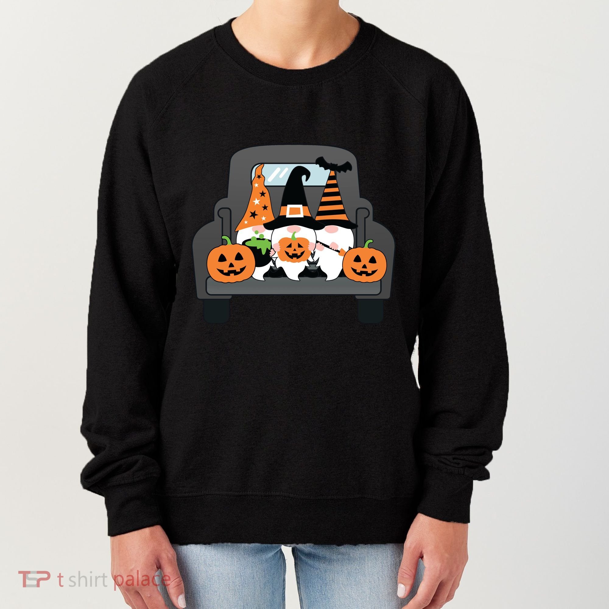 Halloween Gnomes In Truck Women's Sweatshirt