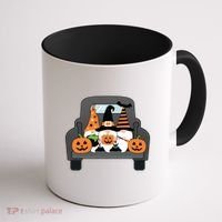 Halloween Gnomes In Truck Coffee Mug thumb 1
