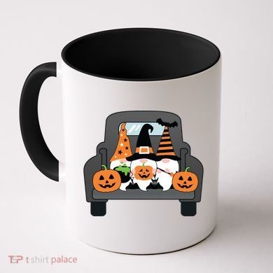 Halloween Gnomes In Truck Coffee Mug