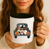 Halloween Gnomes In Truck Coffee Mug thumb 3