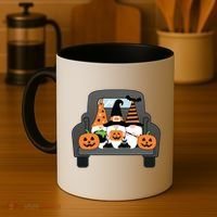 Halloween Gnomes In Truck Coffee Mug thumb 4